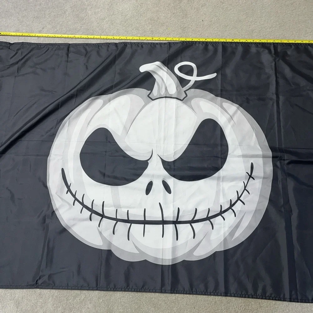 Halloween Flag Outdoor Double Sided Scary Halloween Pumpkin Tapestry‎ Big Decor